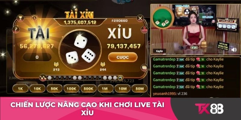 Chiến lược nâng cao khi chơi live tài xỉu