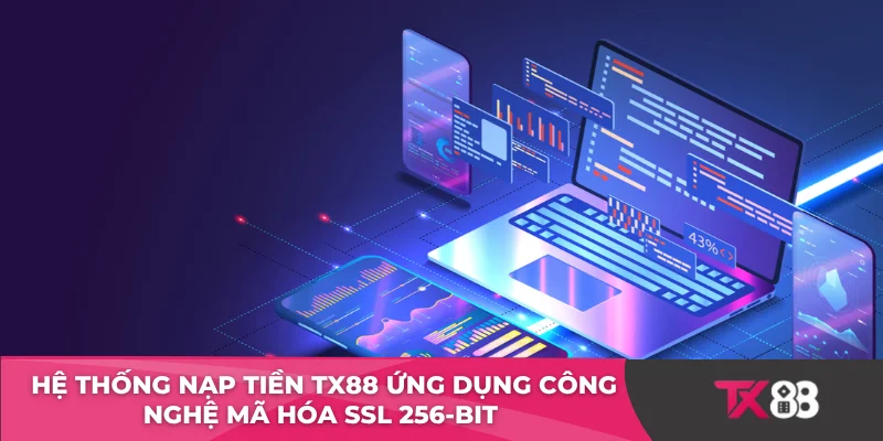 Hệ thống nạp tiền TX88 ứng dụng công nghệ mã hóa SSL 256-bit 